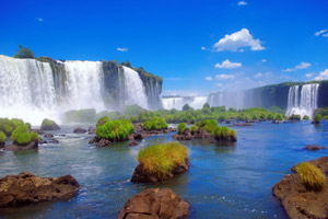 Iguassu Wasserfälle in Brasilien