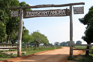 Einfahr in das "Pantanal" Feuchtgebiet