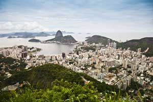 Rio de Janeiro mit dem Zuckerhut im Hinrtergrund