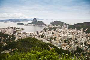 Rio de Janeiro mit dem Zuckerhut im Hinrtergrund