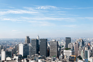 Blick auf die Skyline von Sao Paulo